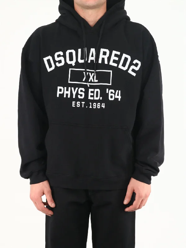 D2 Xxl Herca Hoodie Black Hoodie with Hood Adjustable Protection