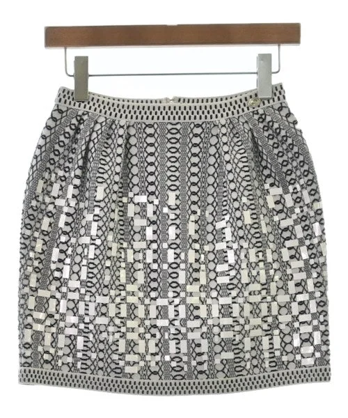 CHANEL Knee length skirts asymmetrical skirt cut