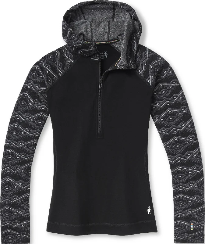 Merino 250 Baselayer 1/2 Zip Hoodie Boxed - Women's|-|Couche de base Merino 250 1/2 Zip Hoodie Boxed - Femme Hoodie with Pattern Geometric Abstract Merino 250 Baselayer 1/2 Zip Hoodie Boxed - Women's|-|Couche de base Merino 250 1/2 Zip Hoodie Boxed - Femme Hoodie with Pattern Geometric Abstract