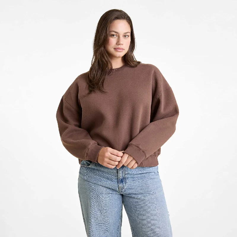 Classic Crewneck Sweatshirt | Coffee Hoodie with Gradient Ombre Colorful