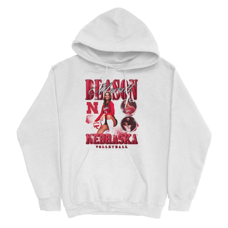 EXCLUSIVE RELEASE: Merritt Beason Retro White Hoodie Hoodie Sweatshirt Pullover
