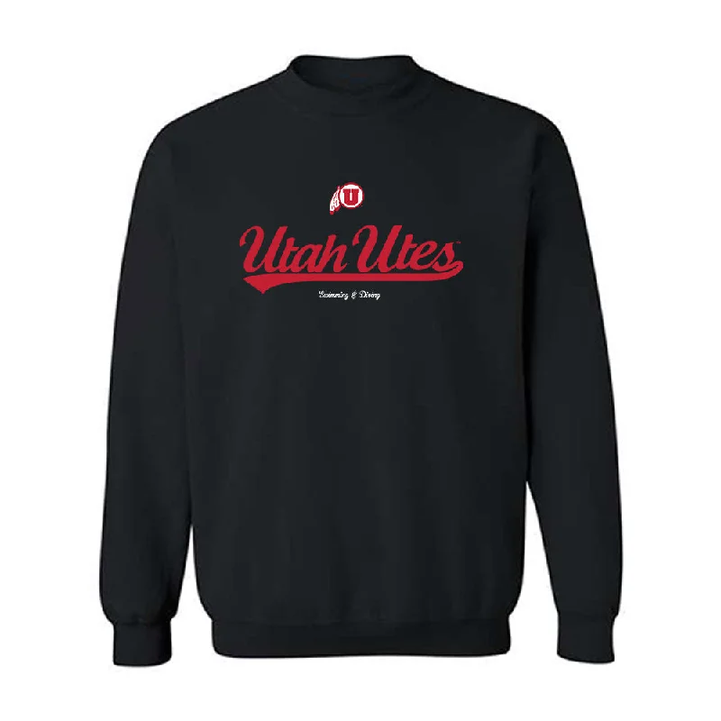 Utah - NCAA Women's Swimming & Diving : Alexia Duncan - Classic Shersey Crewneck Sweatshirt Hoodie with Hidden Zipper Minimalist Clean