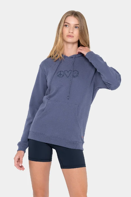Core Hoodie Hoodie with Pattern Geometric Abstract
