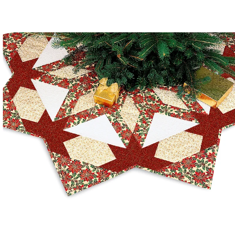 Radiant Star Tree Skirt Pattern PYP-150w  - Wholesale Product button skirt front