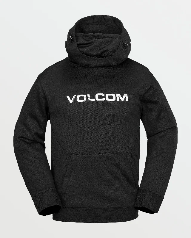Mens Hydro Riding Hoodie - Black Hoodie with Hem Fringe Bohemian Relaxed