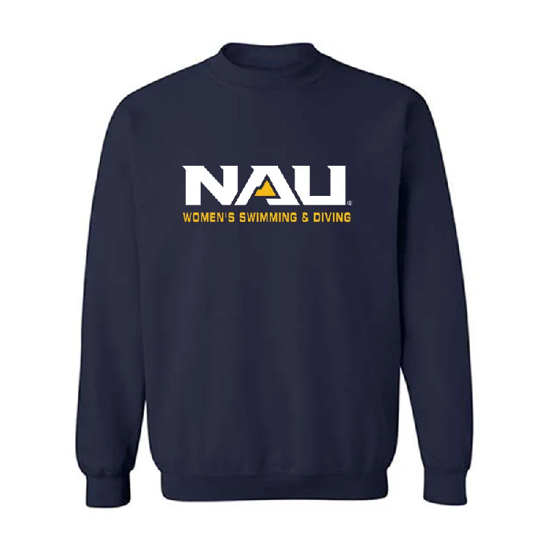 Northern Arizona - NCAA Women's Swimming & Diving : Katarina Klatt - Classic Shersey Crewneck Sweatshirt Hoodie with Button Placket Classic Preppy