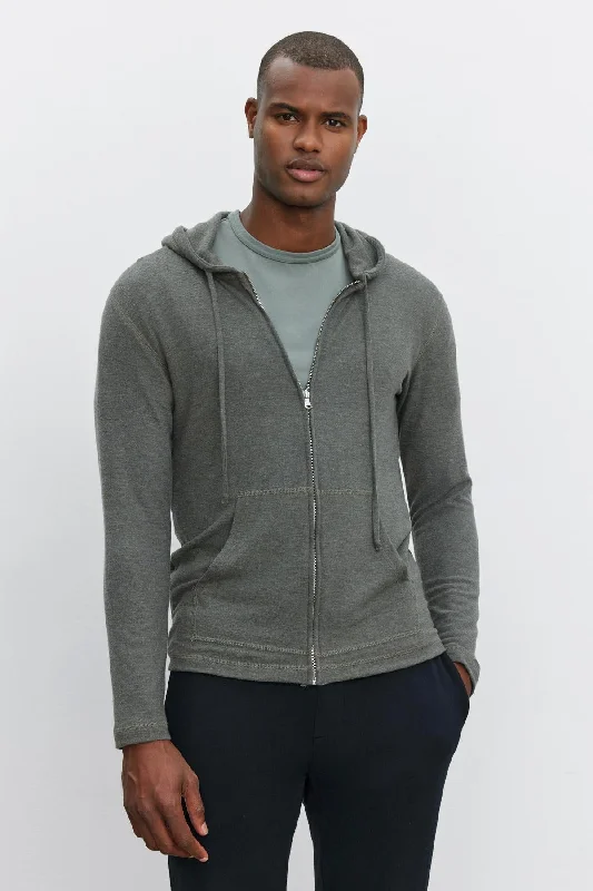 LOUDON HOODIE Hoodie with Hem Elastic Stretchable Comfortable