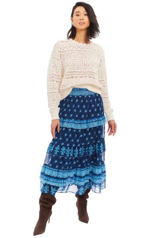 Valerie Midi Skirt relaxed fit skirt