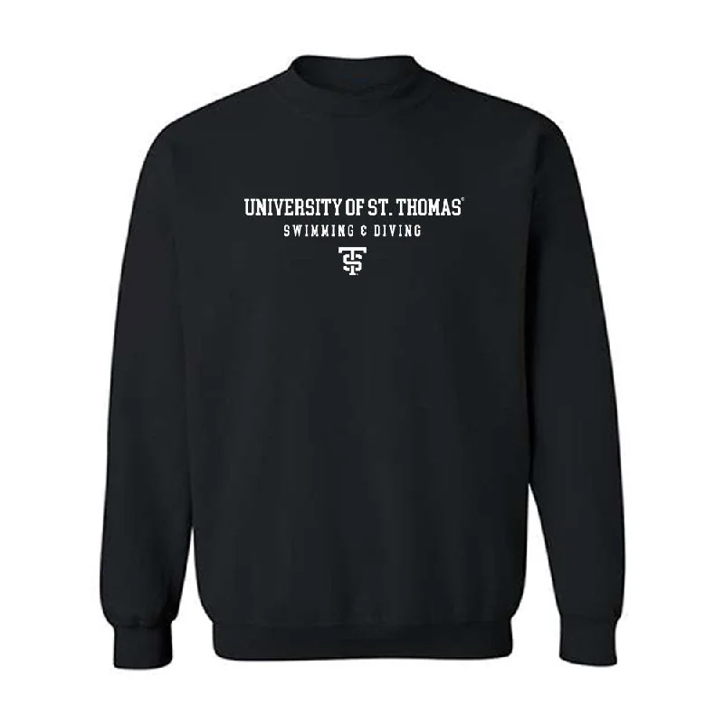 UST - NCAA Women's Swimming & Diving : Tessa Jones - Classic Shersey Crewneck Sweatshirt Hoodie with Puffed Sleeves Voluminous Trendy