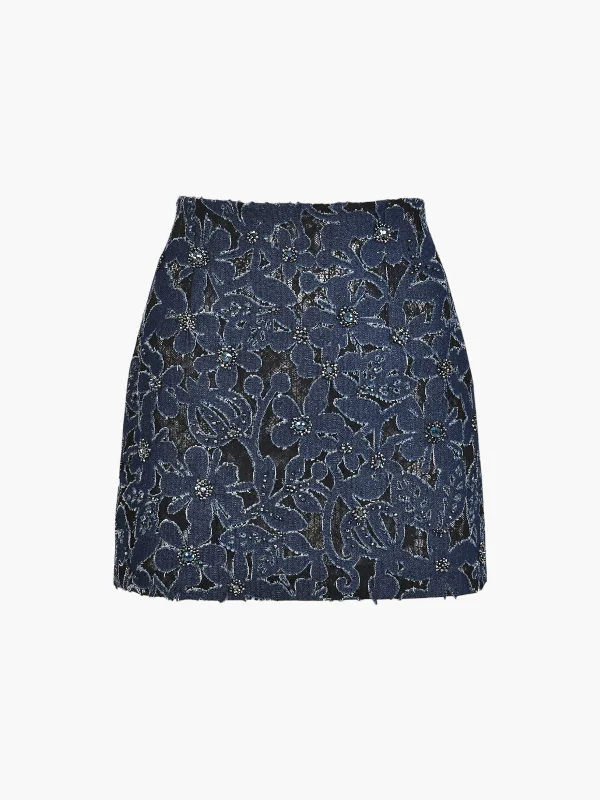 Luces Denim Skirt modal blend skirt