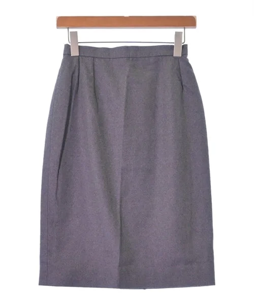 CHANEL Knee length skirts wool skirt thick