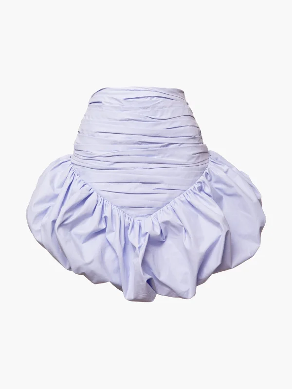 Ola Skirt | Baby Blue pleated skirt texture