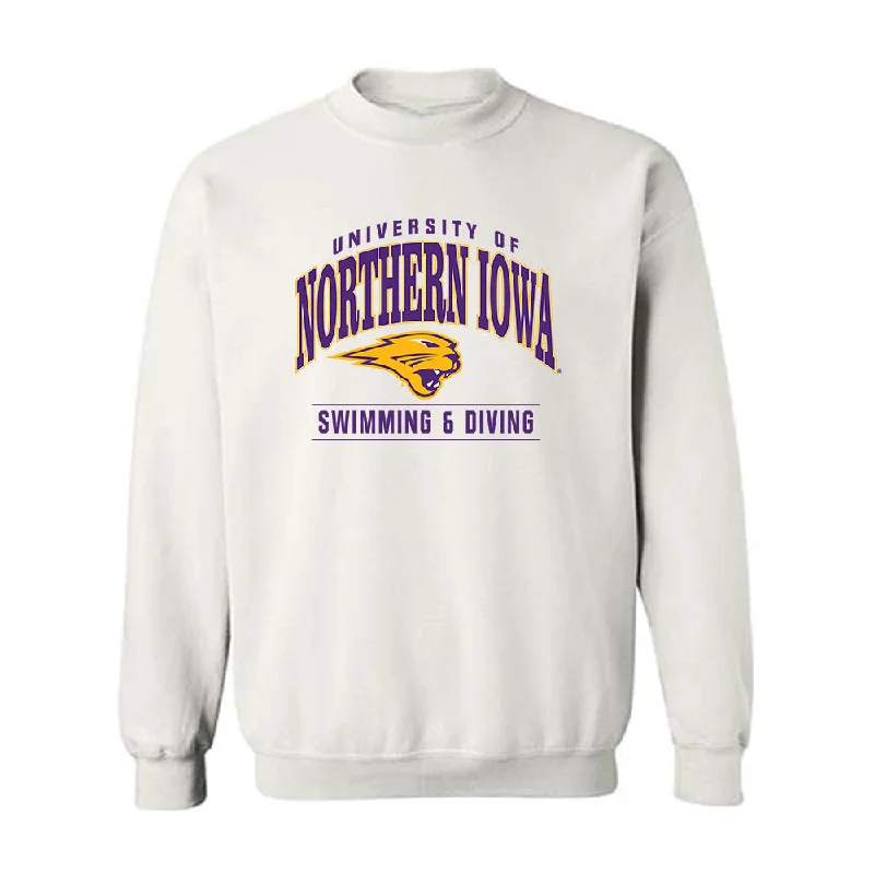 Northern Iowa - NCAA Women's Swimming & Diving : Josie Parton - Classic Shersey Crewneck Sweatshirt Hoodie with Mock Neck Collared Structured