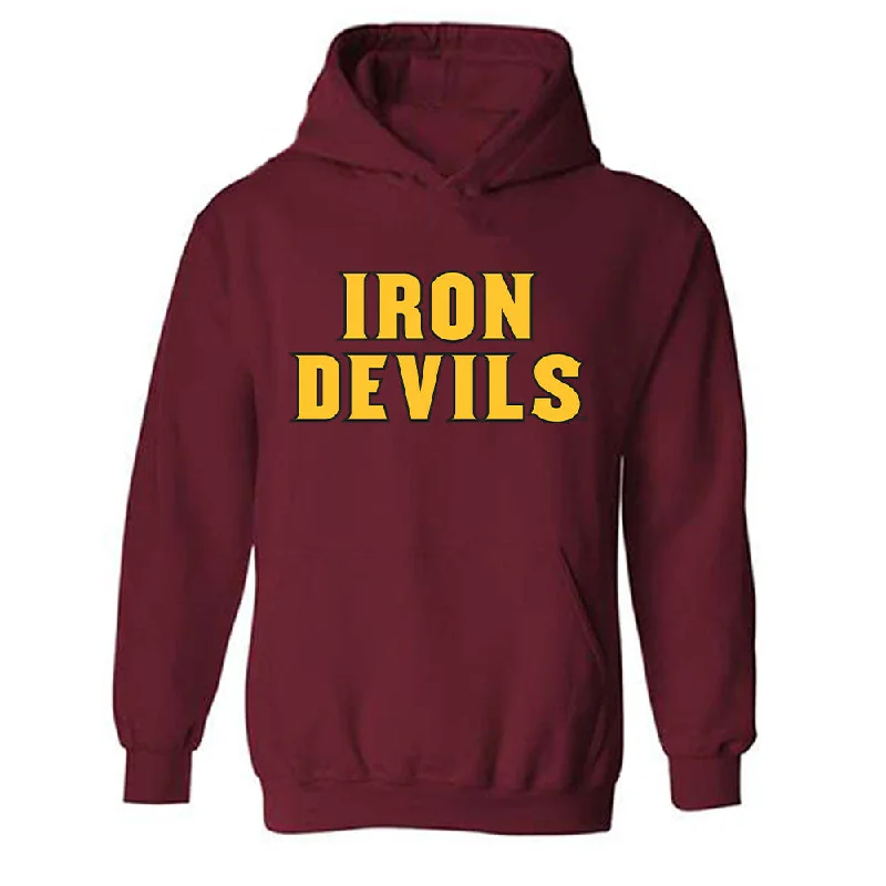 Arizona State - NCAA Women's Swimming & Diving : Miriam Sheehan - Replica Shersey Hooded Sweatshirt Hoodie with Hem Applique Textured Unique