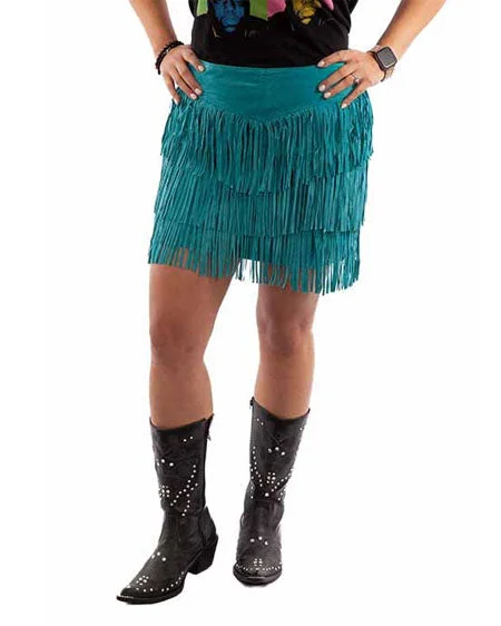 Women's Fringe Skirt silk skirt smooth