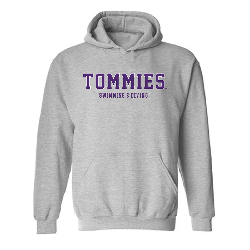 UST - NCAA Women's Swimming & Diving : Mary Selden - Hooded Sweatshirt Hoodie with Ribbed Neckline Snug Warm