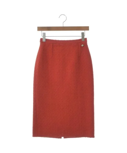 CHANEL Knee length skirts linen skirt natural