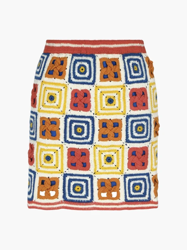 Santeria Skirt | Multi denim skirt classic