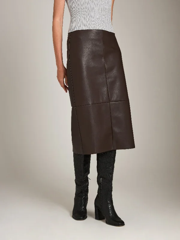 Butter Pleather Sadie Seamed Pencil Skirt corduroy skirt durable