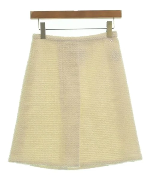 CHANEL Knee length skirts elastic waist skirt