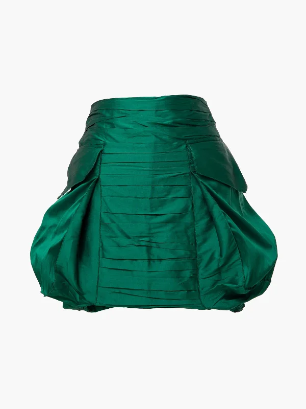 Costa Skirt | Emerald Green wrap skirt elegant