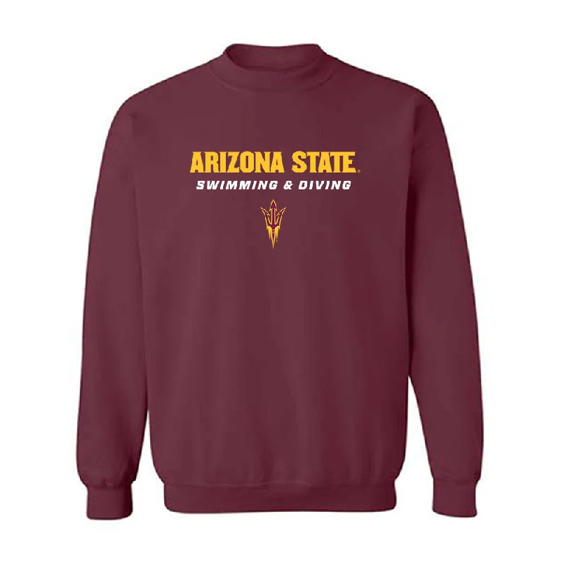 Arizona State - NCAA Women's Swimming & Diving : Miriam Sheehan - Classic Shersey Crewneck Sweatshirt Hoodie with Hem Raw Edge Edgy Unfinished