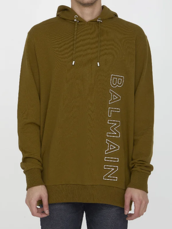 Reflective Logo Hoodie Hoodie with Pocket Utility Practical