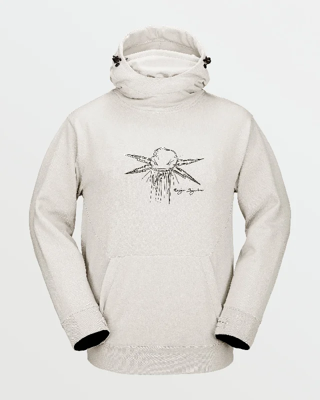 Mens Hydro Riding Hoodie - Stone Hoodie with Full-Zip Functional Layering