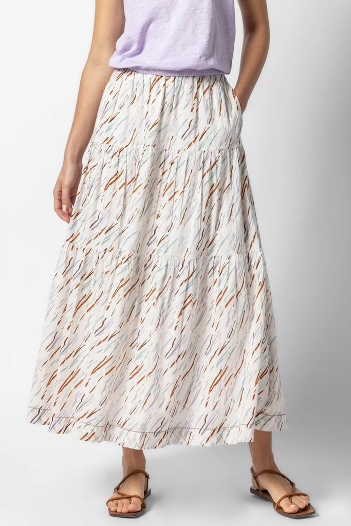 Tiered Maxi Skirt high waist skirt