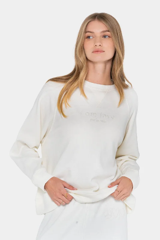 Core Crewneck Sweatshirt Hoodie with Applique Textured Unique