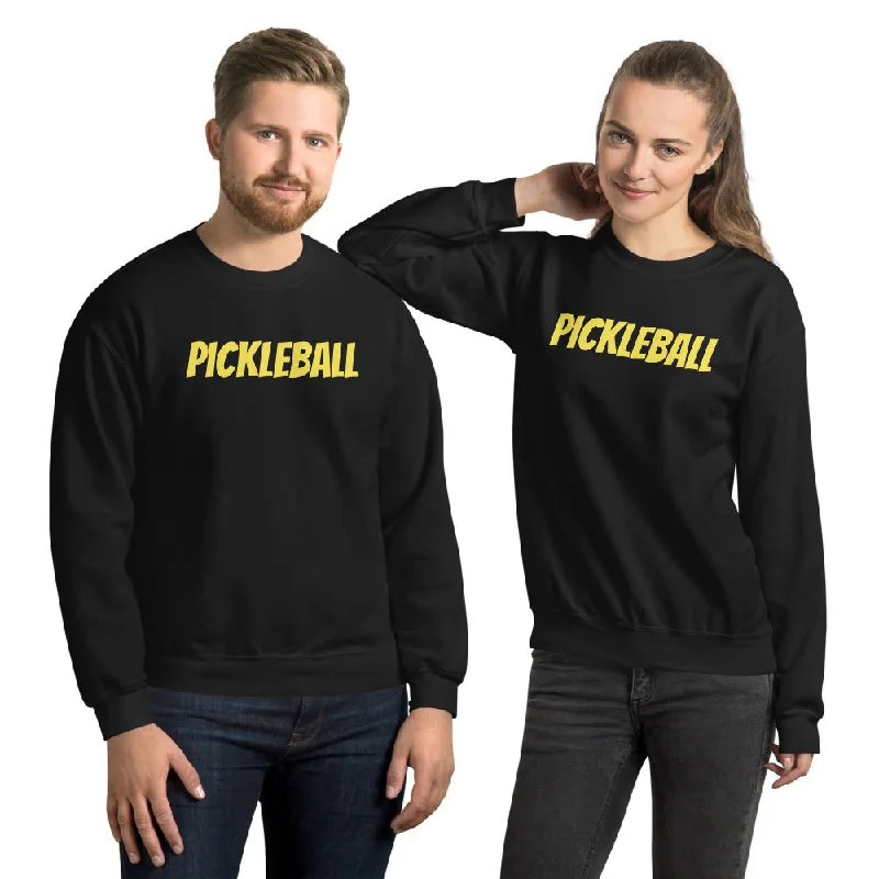 Pickleball Unisex Crewneck Sweatshirt Hoodie with Crew Neck Simple Timeless