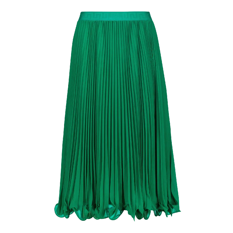 SIERRA EMERALD PLEATED MIDI SKIRT casual skirt length