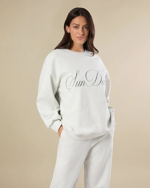 Sun Daze Crewneck Sweatshirt Hoodie with Slim Fit Tailored Modern