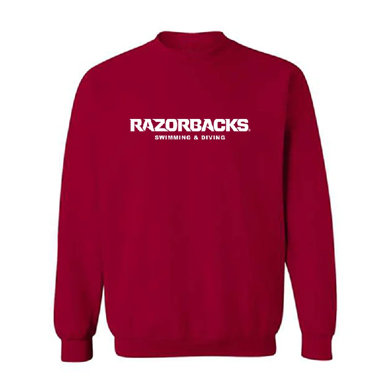 Arkansas - NCAA Women's Swimming & Diving : Isabella Perreira - Classic Shersey Crewneck Sweatshirt Hoodie with Side Slits Relaxed Casual