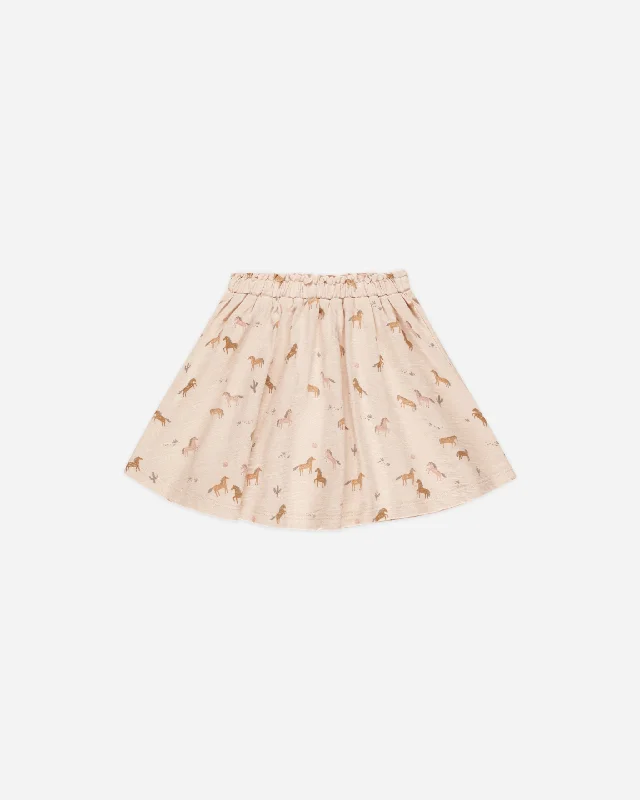 Mae Skirt || Horses velvet skirt sumptuous