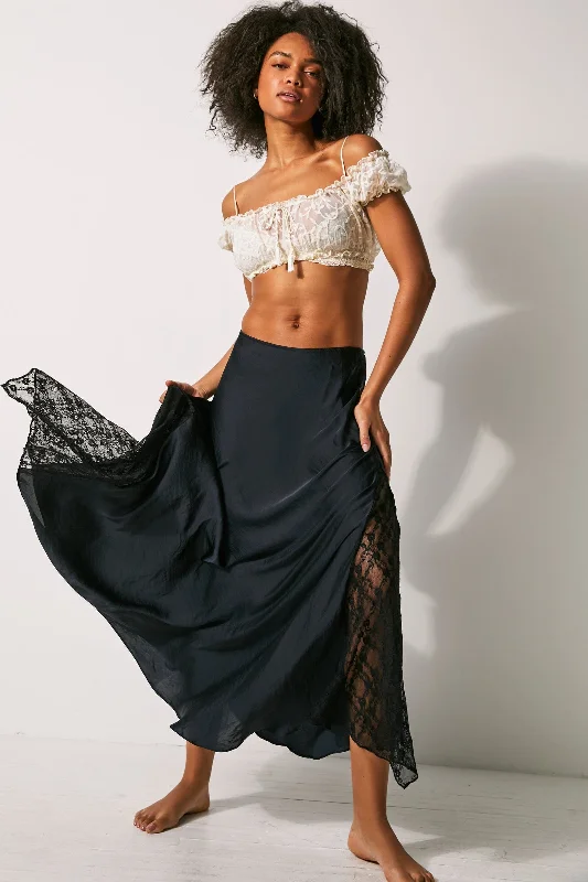 Make You Mine Slip Skirt lace skirt intricate