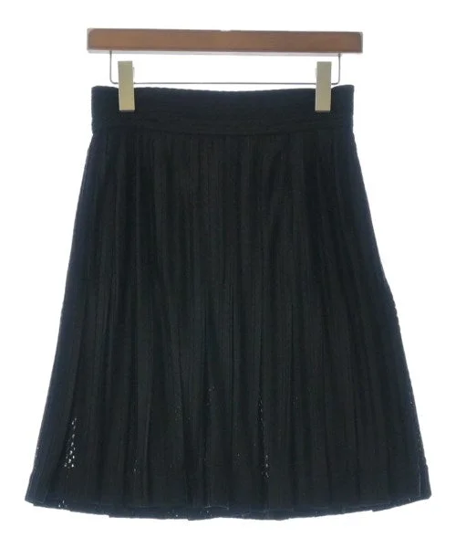 CHANEL Knee length skirts denim skirt stylish