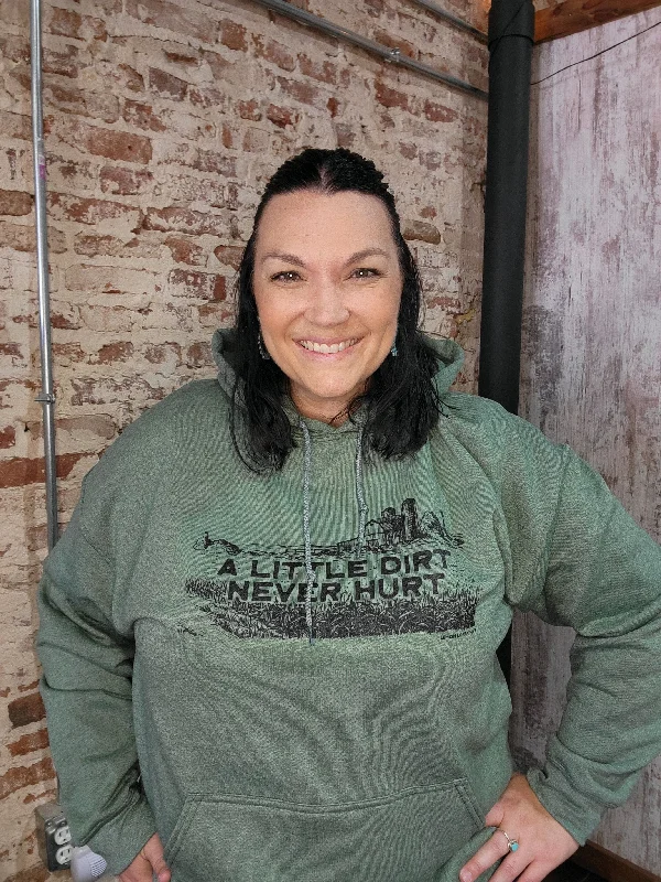 Kaysen A Little Dirt Hoodie ✙ON SALE NOW✙ Hoodie with Snap Buttons Easy Quick