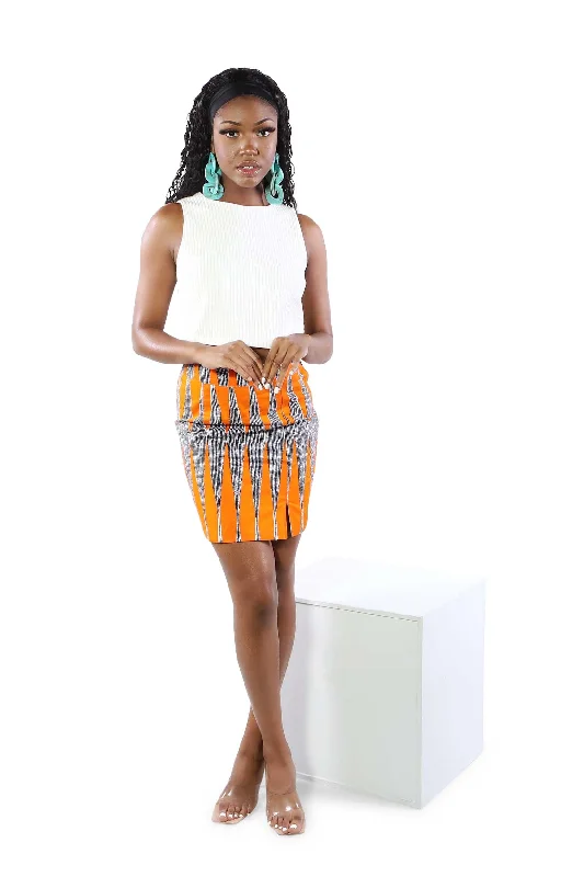 Ania African Print Mini Skirt pencil skirt chic