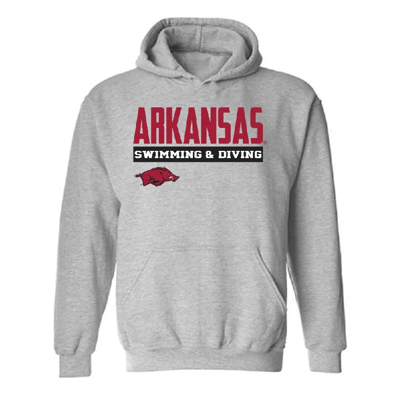 Arkansas - NCAA Women's Swimming & Diving : Isabella Perreira - Classic Fashion Shersey Hooded Sweatshirt Hoodie with Hem Embroidery Detailed Premium