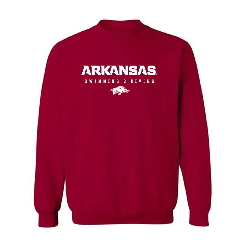 Arkansas - NCAA Women's Swimming & Diving : Isabella Perreira - Classic Shersey Crewneck Sweatshirt Hoodie with Exposed Zipper Edgy Industrial