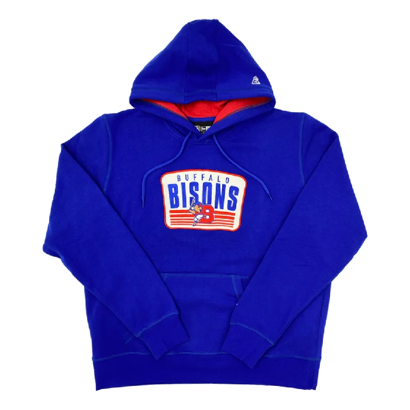 New Era Buffalo Bisons Blue Pullover Hoodie Graphic Hoodie Design Print