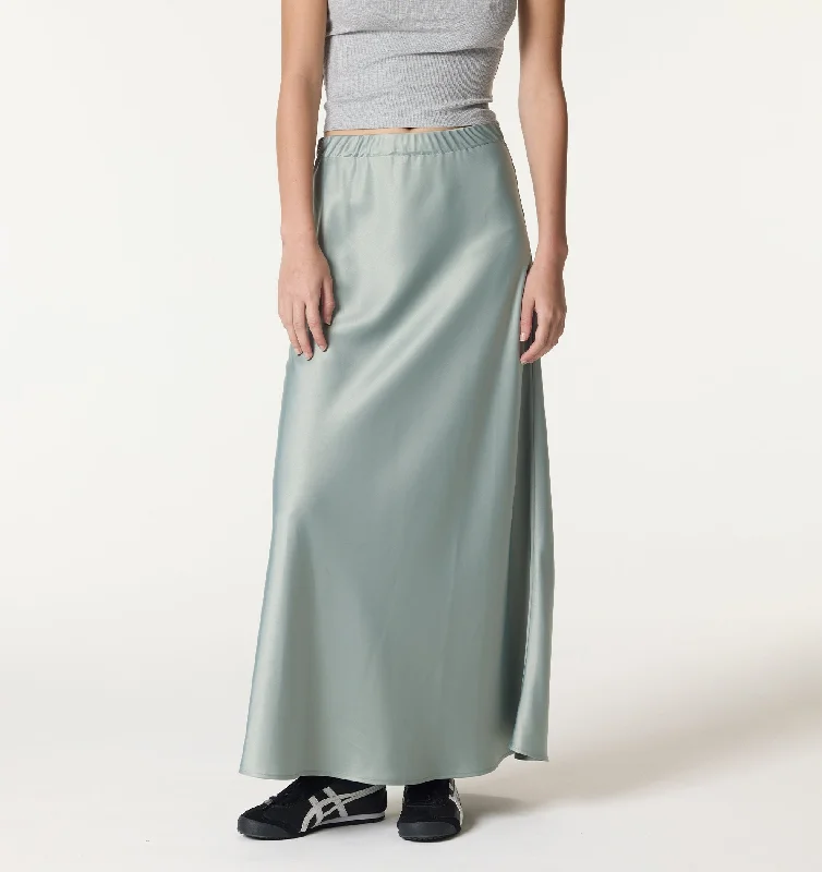 Finley Skirt - Light Sage denim skirt stylish
