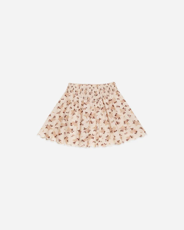 Smocked V Mini Skirt || Harvest Rose lace skirt romantic