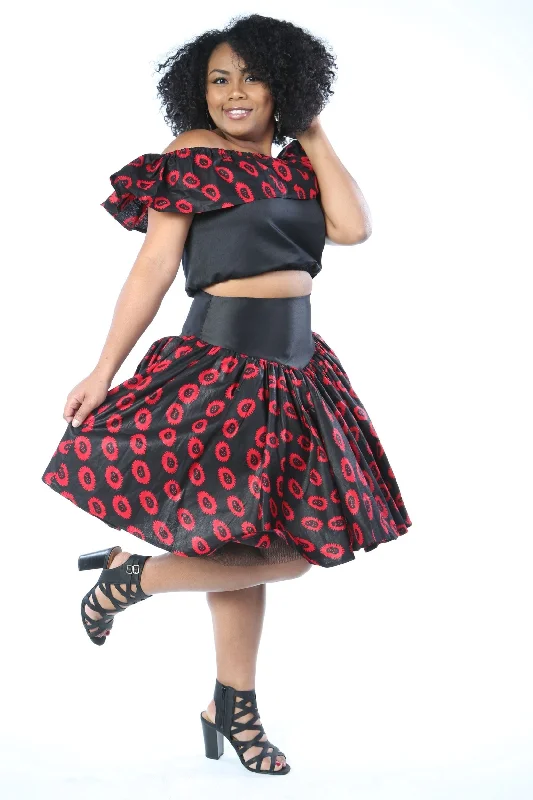 AMANDINE AFRICAN PRINT WOMEN'S SKIRT boho skirt vibe