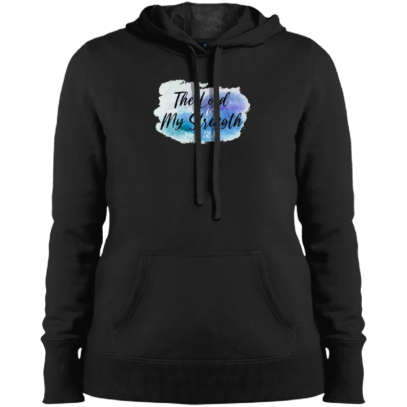 The Lord is My Strength Ladies Pullover Hoodie Hoodie with Pocket Utility Practical