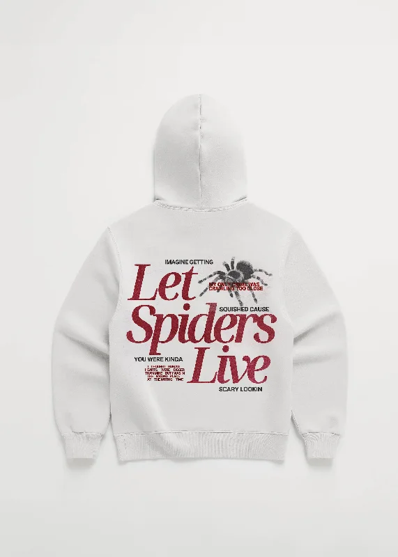 Let Spiders Live Hoodie Hoodie with Hem Patch Decorative Personalized