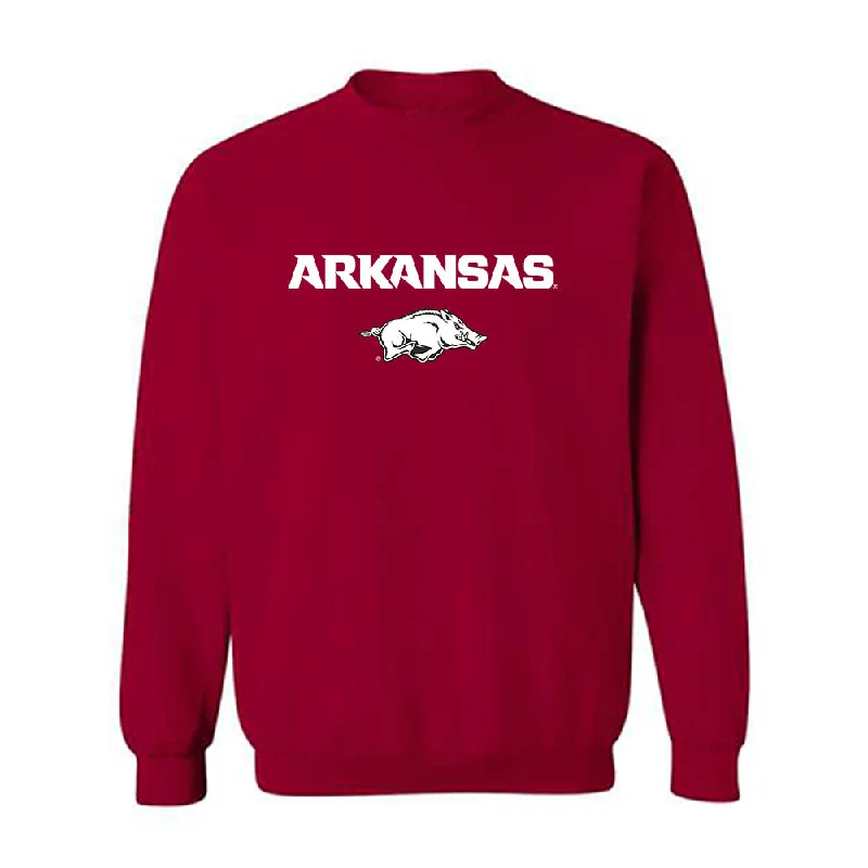 Arkansas - NCAA Women's Swimming & Diving : Isabella Perreira - Classic Shersey Crewneck Sweatshirt Hoodie with Hidden Zipper Minimalist Clean