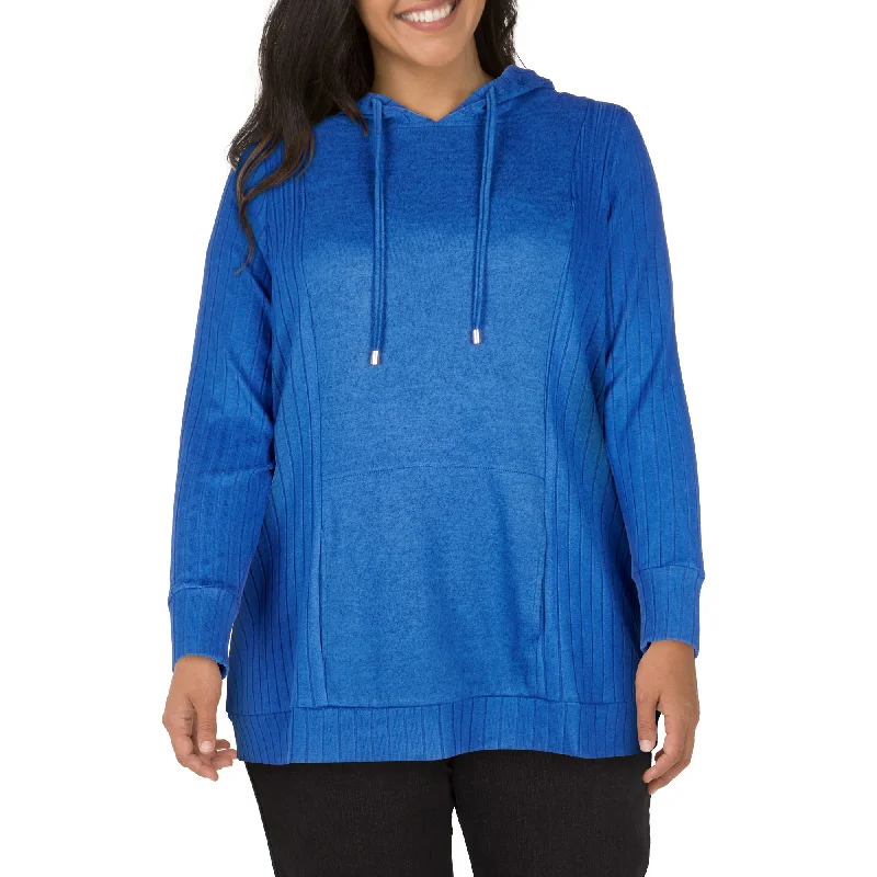 mySTYLE Women's Plus Hooded Hoodie Hoodie with Illustration Artistic Creative