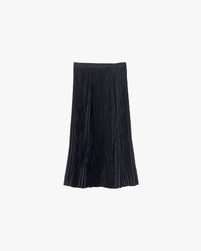 Satin Pleats Skirt cashmere skirt soft